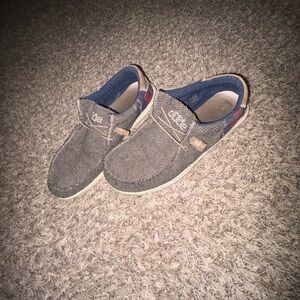 Hey Dude Kids Moccasins in Brown and Blue